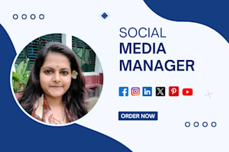 be your social media marketing manager