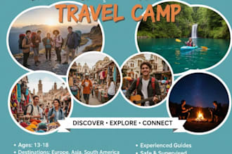 design professional canva posters, flyers, cards and brochures