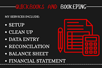 do setup clean up, bookkeeping in quickbooks online and xero
