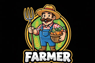design an awesome kancilan farmers logo with t shirt design