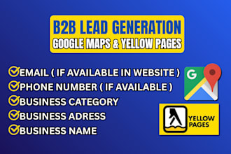 do google map scraping, b2b email adress scaping
