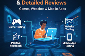 test your game and give detailed feedback