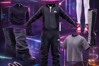 do 3d clothing mesh and texture for secondlife