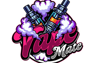 design excellent vape logo