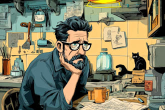 create authentic retro comic illustration