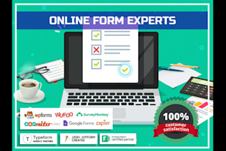 create online jotform, google form typeform, gravity form, surveys, cognito form
