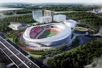 classic 3d football stadium exterior arena urban landscape architecture render