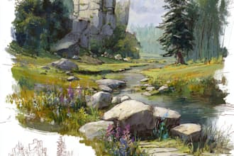 environment concept art landscape design