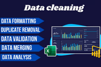 clean , split , format , merge excel data