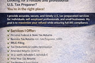 prepare USA tax returns for individuals and businesses