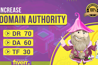 increase domain rating DR ahrefs domain authority moz da tf