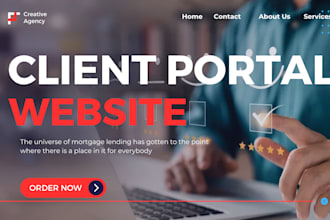 build custom client portal user web app portal business client portal website
