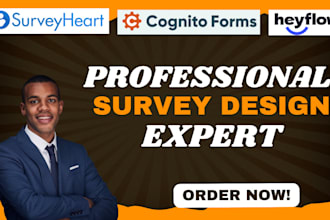 design surveys on surveyheart, sphinx survey, cognito form, heyflow, tally