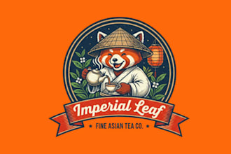 design wonderful tea mascot logo design with unlimited review