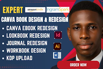 canva book design custom journal notebook canva editable digital planner kdp