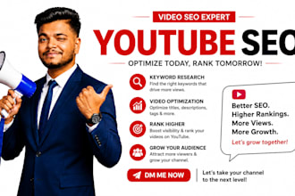 do youtube video SEO to rank your videos