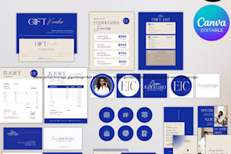 design canva branding kit, brand guidelines, brand style guide and logo identity