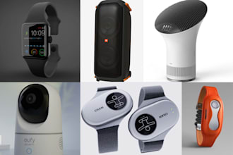 render 3d product design 3d cad model wearable tech smart home device solidworks