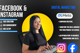 manage facebook and instagram ad campaigns for your product or service