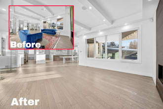 do real estate editing, declutter, photo manipulation retouching