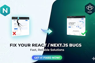 fix react or next js website bugs, errors, UI issues