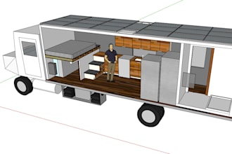 model 3d layouts for vans, sheds, and homes