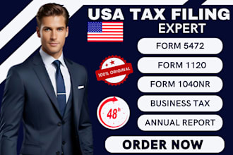 prepare and file late form 5472 and pro forma 1120 for foreign owned llc