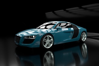 tune car 3d model,racing game asset,uv unwrapped,8k textures,unity game,3d print