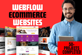 webflow ecommerce website, webflow expert, webflow developer