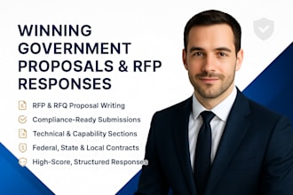 write compliant, winning government contract proposal rfp rfq  rfr response