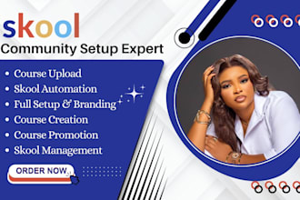 do skool online community setup skool community manager skool community setup