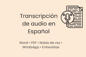 transcribe your audio or voice notes in spanish accurately