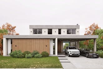 high quality exterior rendering for architects