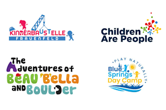 design childcare baby care kids children logo