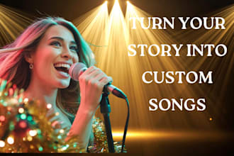 be your custom songwriter to create lyrics, vocals original music
