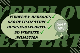do webflow redesign, webflow optimization, website development