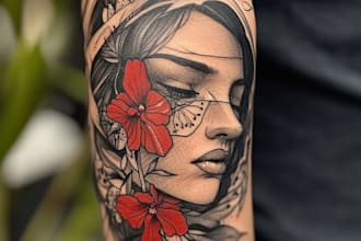 design professional tattoo and custom tattoo