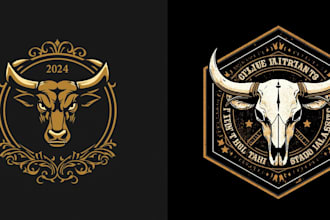 do vintage cattle brand, western, ranch logo design