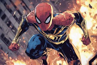 superhero character for comics