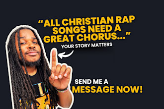 sing the hook chorus on your christian, gospel rap song