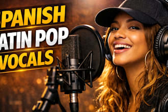 write sing spanish vocalist for custom song, pop latin and beat maker