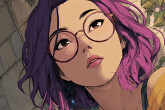 draw anime illustration for oc manga vtuber and comic