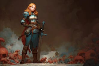 draw fantasy concept art or illustration