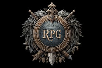 design medieval, fantasy, rpg gaming logo
