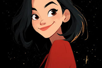 create a disney style cartoon
