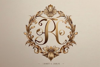 do luxury vintage clothing crown jewelry logo