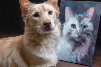 paint a portrait for your pet, any animal
