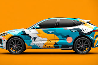 design a custom vehicle wrap, cars, pickups, trailers, etc