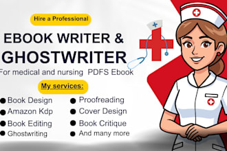 write medical PDF ebooks, nursing playbook, mental health guides, pharmacy ebook