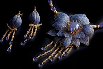 draw a jewelry design, illustration or a sketch of jewelry